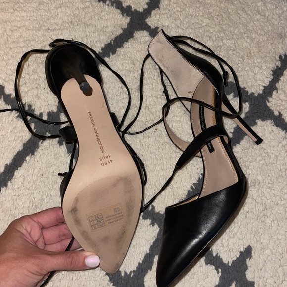 French connection strappy black high heel - Picture 2 of 4